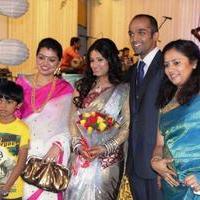 Actress and Director Lakshmi Ramakrishnan Daughter Reception Stills