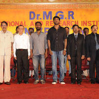 Actor Vishal and Director Vetrimaran at Dr.MGR University 26th Annual Day Celebration Stills