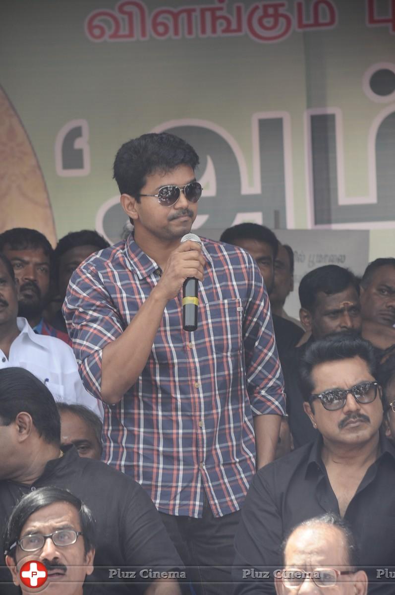 Vijay - Tamil Directors Union and Producers Council Protest Outside Sri Lankan High Commission Stills | Picture 789145