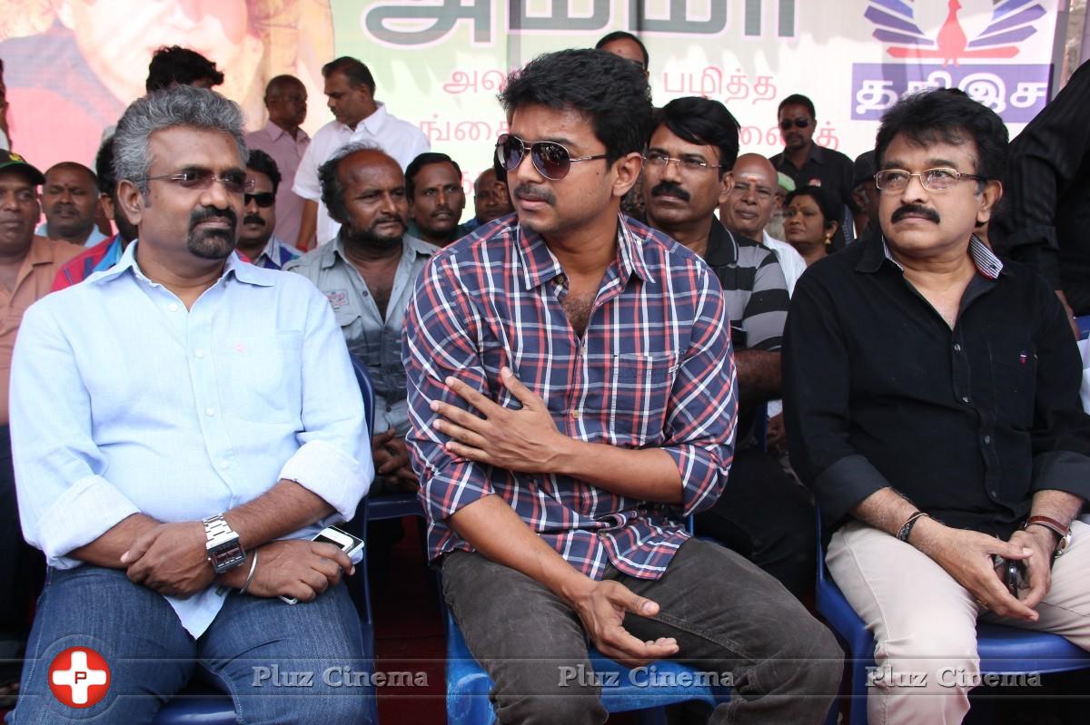 Vijay - Tamil Directors Union and Producers Council Protest Outside Sri Lankan High Commission Stills | Picture 789171