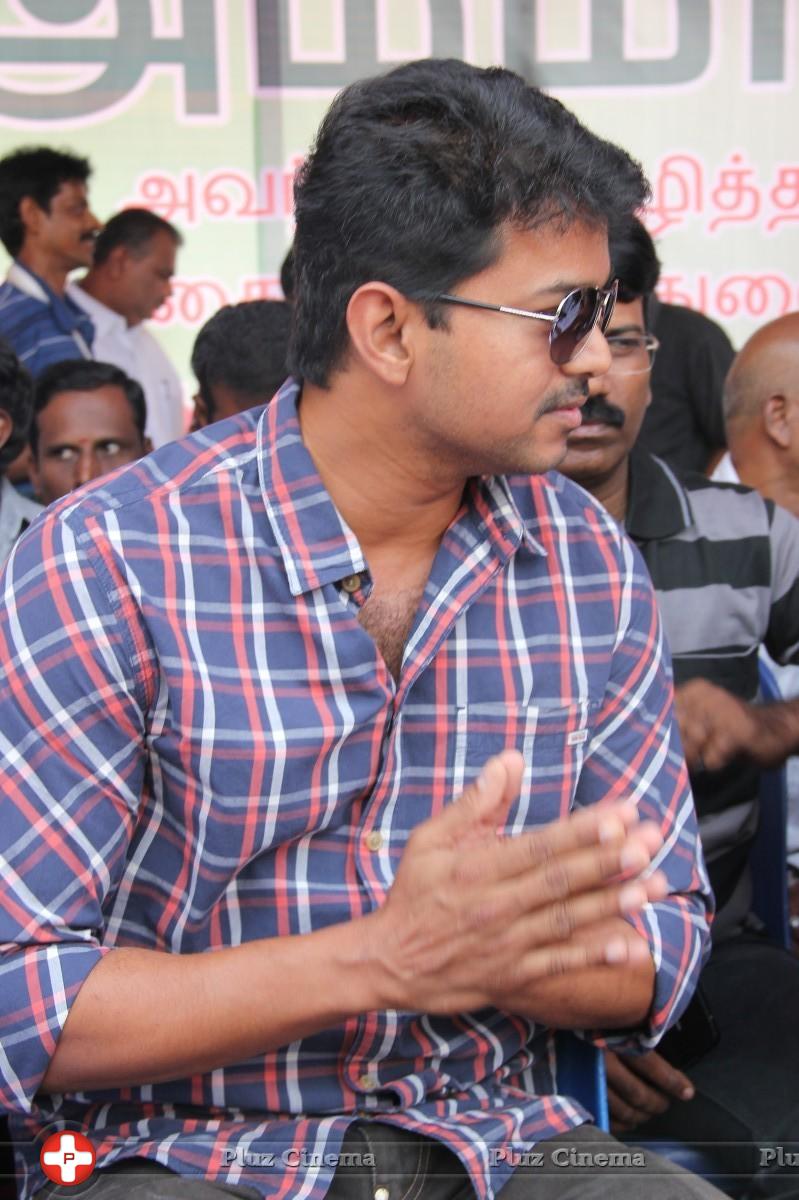 Vijay - Tamil Directors Union and Producers Council Protest Outside Sri Lankan High Commission Stills | Picture 789174