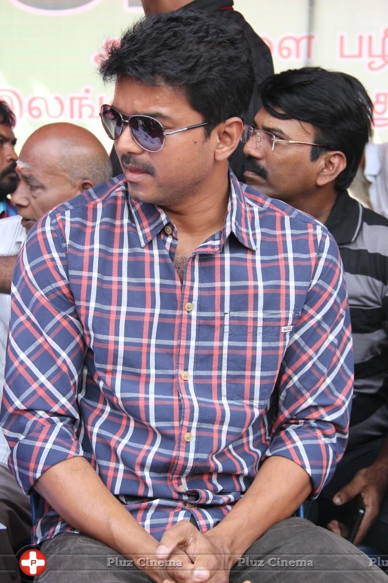 Vijay - Tamil Directors Union and Producers Council Protest Outside Sri Lankan High Commission Stills | Picture 789183