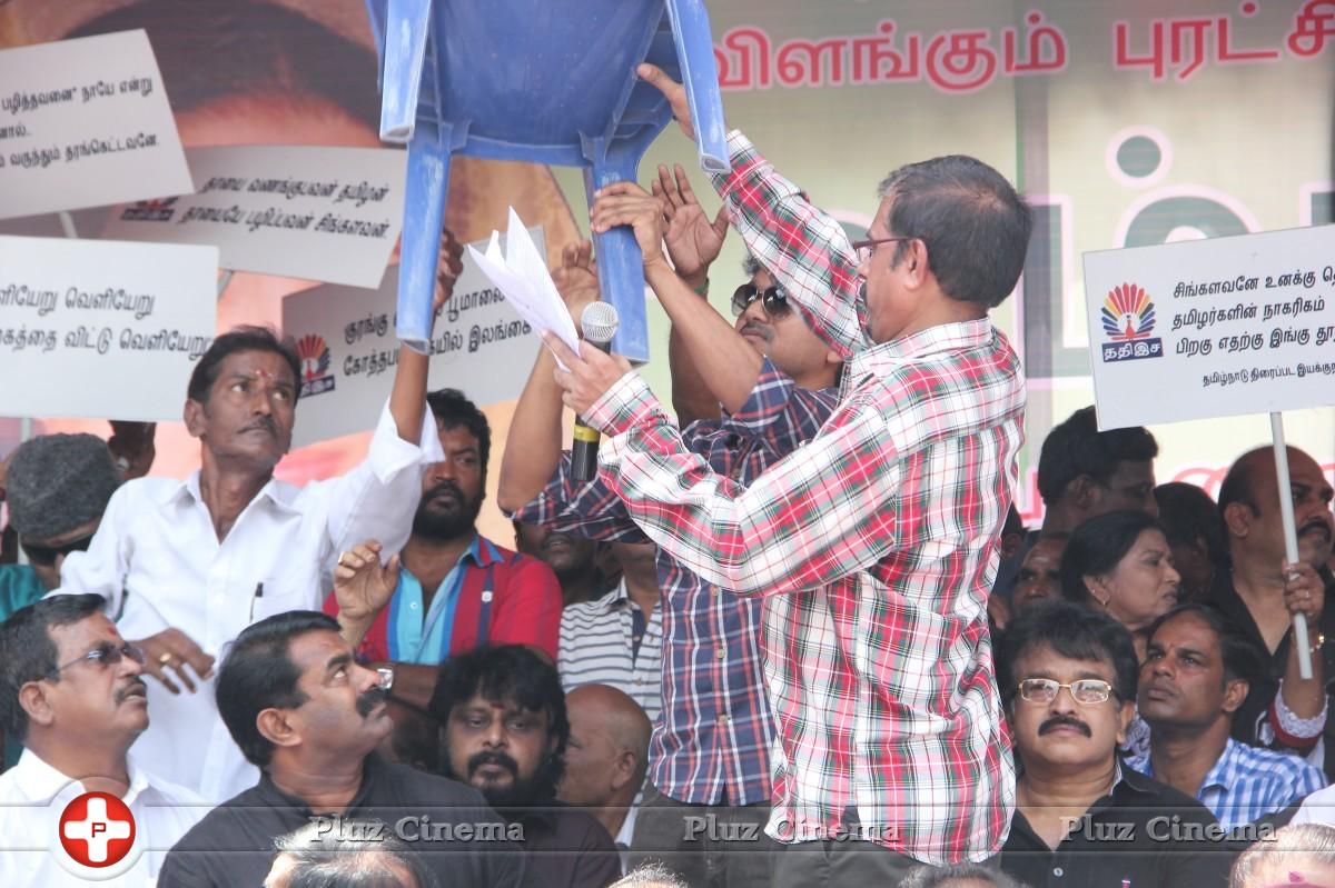 Tamil Directors Union and Producers Council Protest Outside Sri Lankan High Commission Stills | Picture 789247