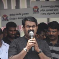 Seeman - Tamil Directors Union and Producers Council Protest Outside Sri Lankan High Commission Stills