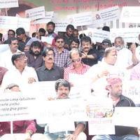 Tamil Directors Union and Producers Council Protest Outside Sri Lankan High Commission Stills | Picture 789206