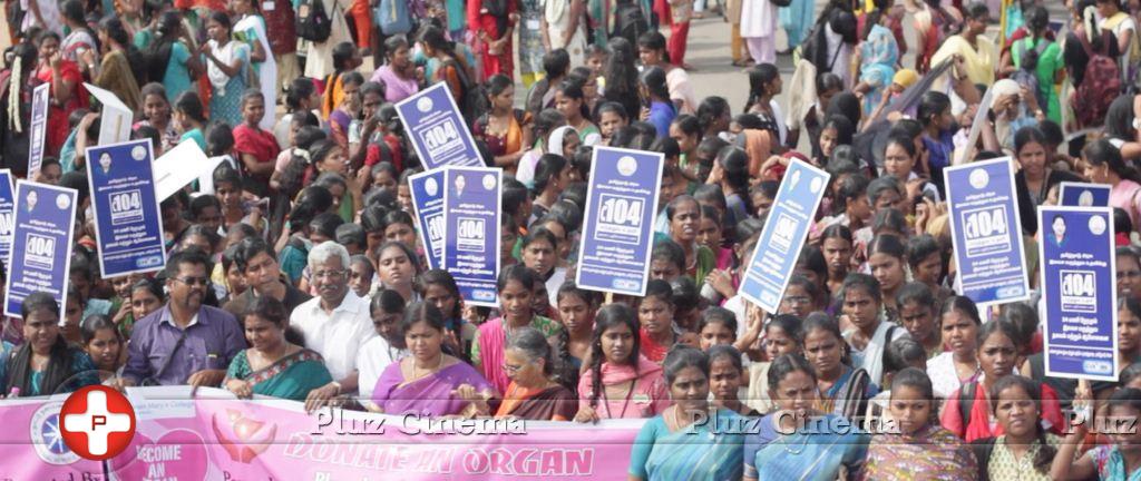 Queen Marrys College Students Organised an Organ Donation Rally Photos | Picture 790023