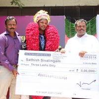 Gold Medalist Sathish Sivalingam honored by Velammal School Photos | Picture 796729