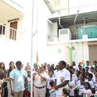 National Flag Hoisting Function By Actor Siva Kumar Organized By R Parthiban With Lawrence Charitable Trust Stills | Picture 799224