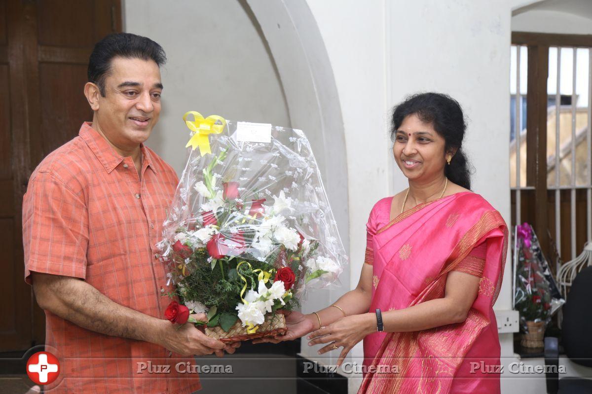 Celebrities Greeting Kamal Haasan for getting Padma Bhushan Award Photos | Picture 706372