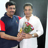 Celebrities Greeting Kamal Haasan for getting Padma Bhushan Award Photos | Picture 703363