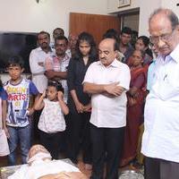 Celebs Pays Homage to Artist Manager Ajith Passed Photos