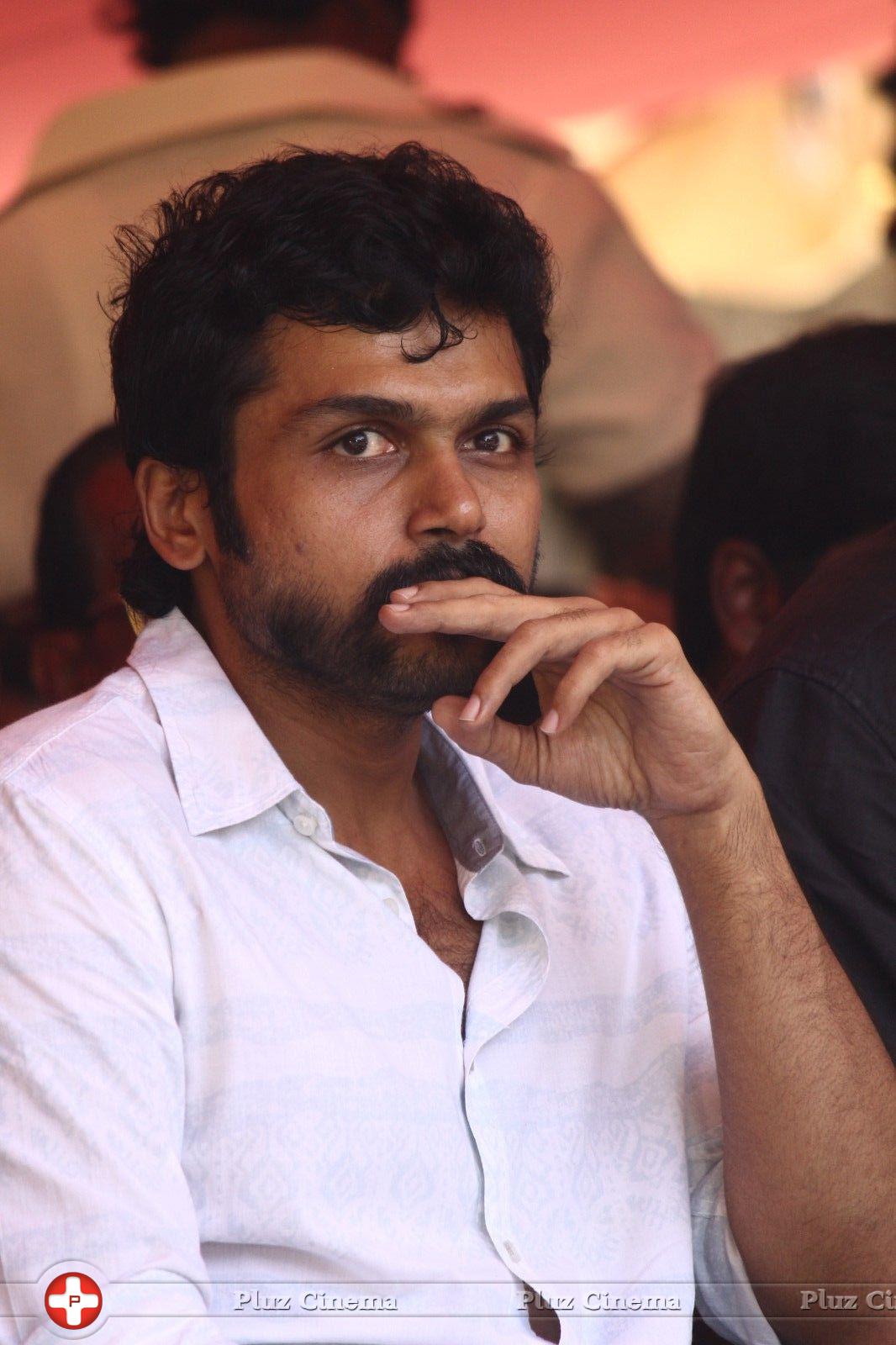 Karthi - Tamil Film Industry Hunger Strike Against Jayalalitha Judgment Photos | Picture 837757