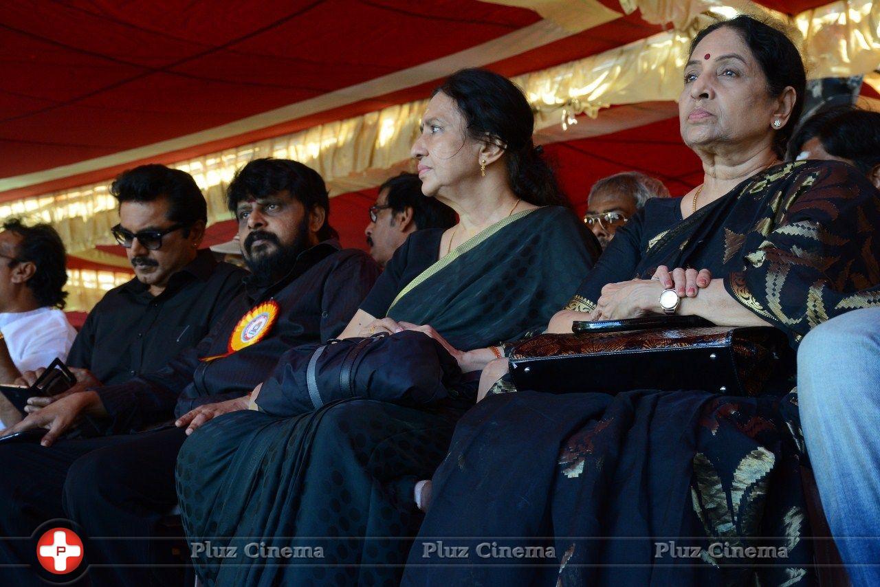 Tamil Film Industry Hunger Strike Against Jayalalitha Judgment Photos | Picture 837614
