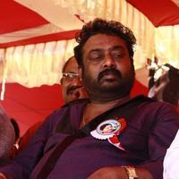 Saravanan - Tamil Film Industry Hunger Strike Against Jayalalitha Judgment Photos