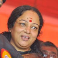 Nalini - Tamil Film Industry Hunger Strike Against Jayalalitha Judgment Photos