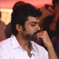 Karthi - Tamil Film Industry Hunger Strike Against Jayalalitha Judgment Photos