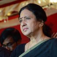 Nirmala - Tamil Film Industry Hunger Strike Against Jayalalitha Judgment Photos