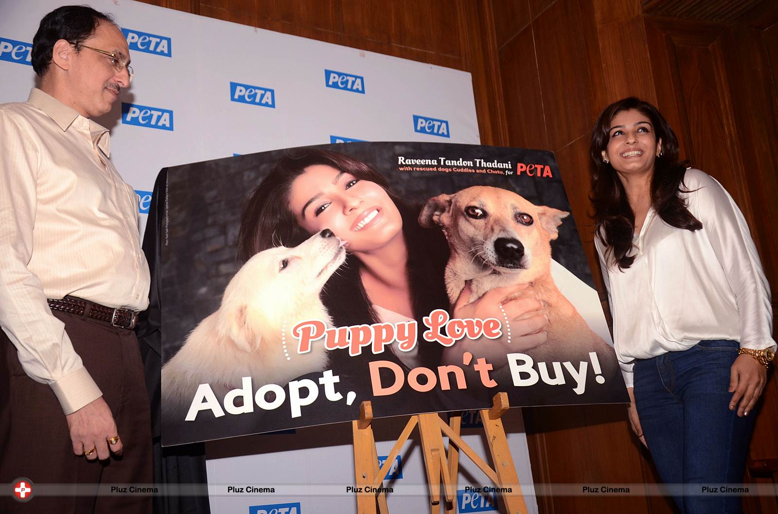 Raveena Tandon at launch of PETA's dog adoption campaign Photos | Picture 570542
