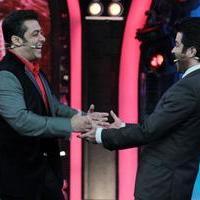 Anil Kapoor & Salman Khan on the sets of Bigg Boss 7 Photos | Picture 590482