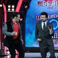 Anil Kapoor & Salman Khan on the sets of Bigg Boss 7 Photos | Picture 590486