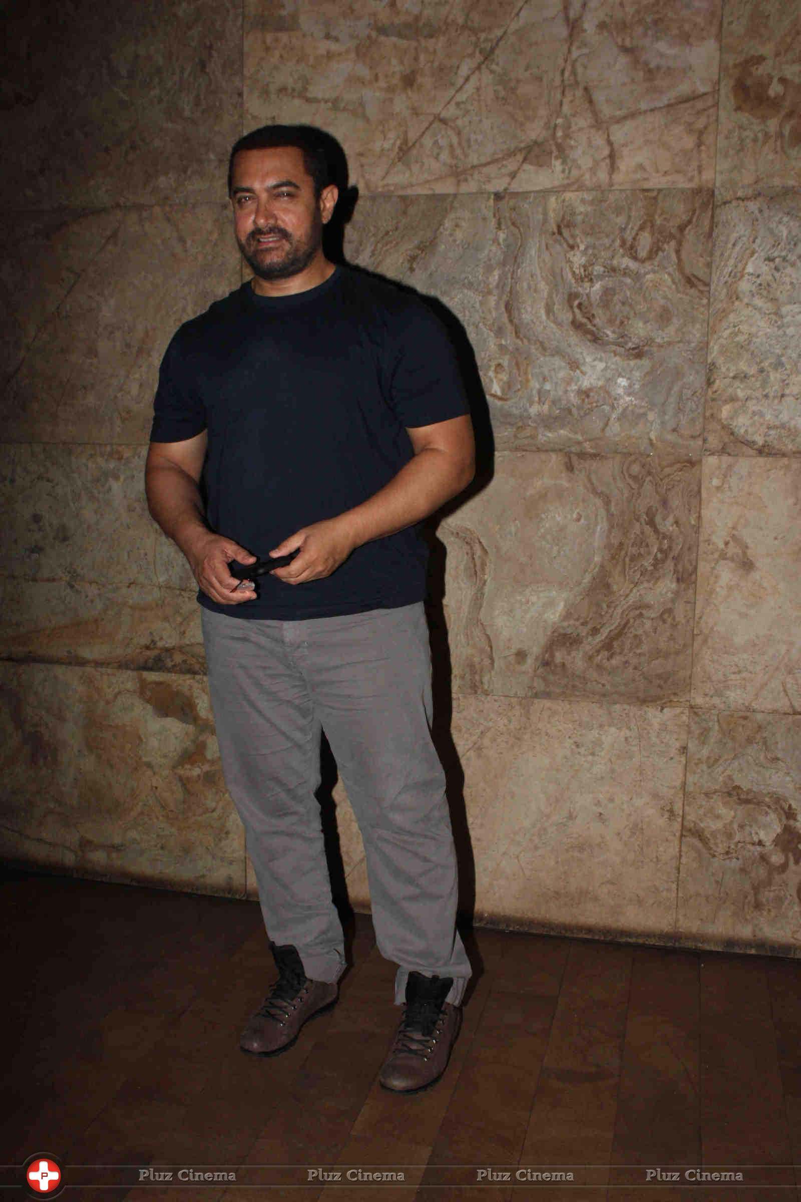 Aamir Khan - Aamir Khan at special screening of film Bajrangi Bhaijaan Photos | Picture 1067491