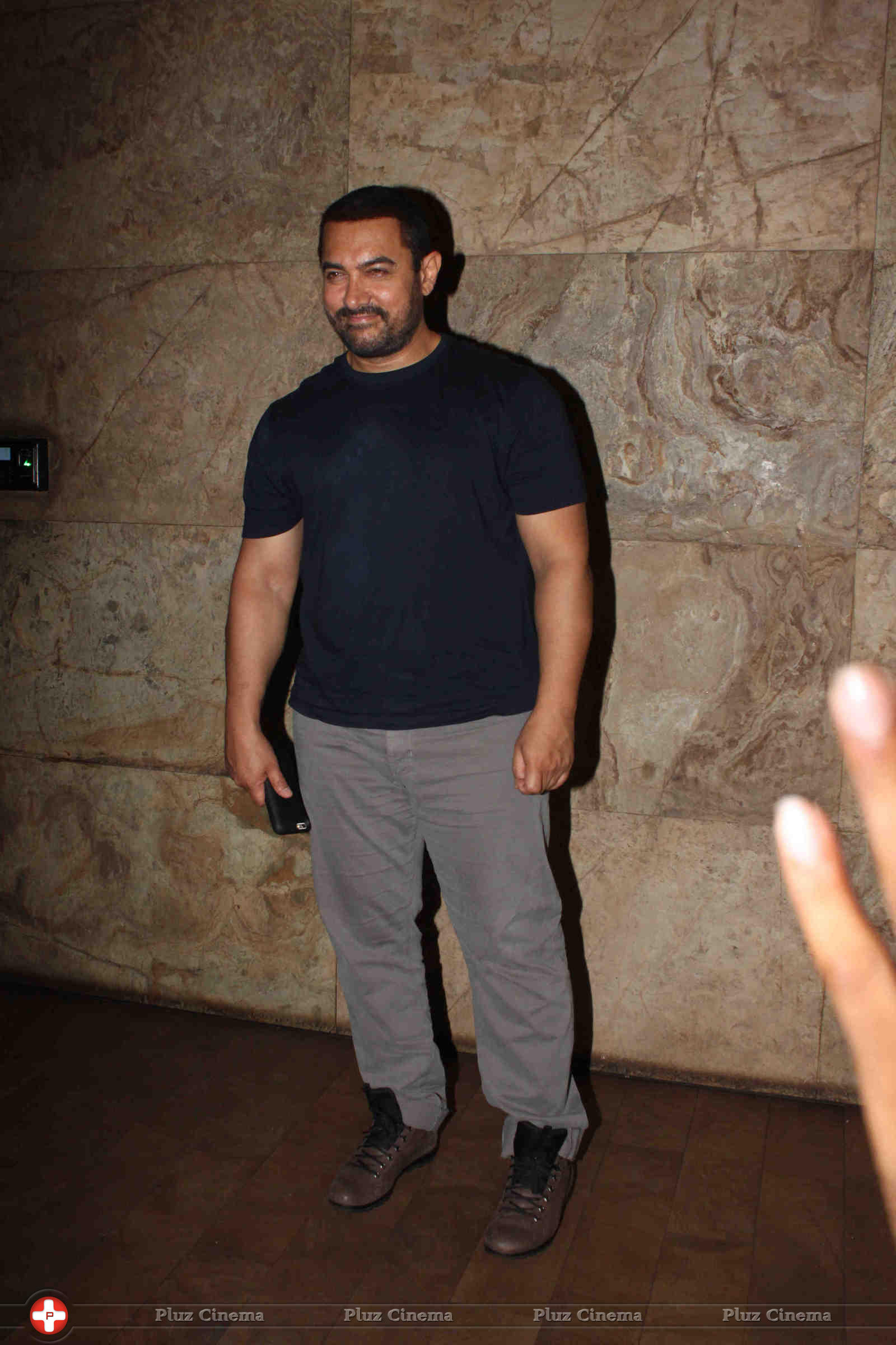Aamir Khan - Aamir Khan at special screening of film Bajrangi Bhaijaan Photos | Picture 1067494