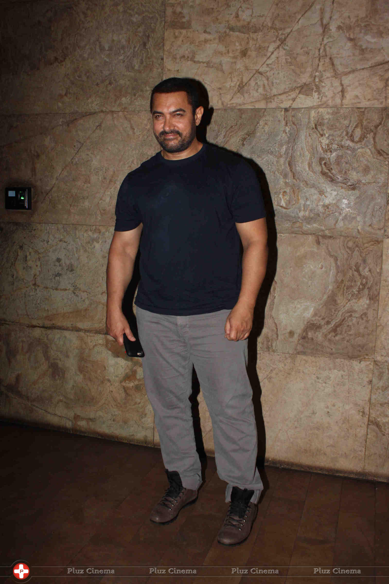Aamir Khan - Aamir Khan at special screening of film Bajrangi Bhaijaan Photos | Picture 1067495