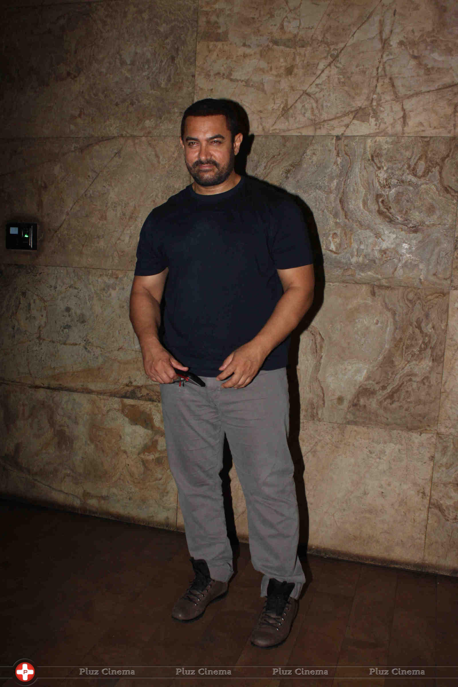 Aamir Khan - Aamir Khan at special screening of film Bajrangi Bhaijaan Photos | Picture 1067496