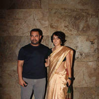 Aamir Khan - Aamir Khan at special screening of film Bajrangi Bhaijaan Photos | Picture 1067475
