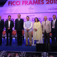Aamir Khan with Kamal Haasan at the inaugural session of FICCI Frames 2015 Photos | Picture 1001433