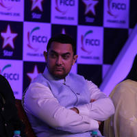 Aamir Khan - Aamir Khan with Kamal Haasan at the inaugural session of FICCI Frames 2015 Photos | Picture 1001440