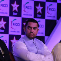 Aamir Khan - Aamir Khan with Kamal Haasan at the inaugural session of FICCI Frames 2015 Photos | Picture 1001443