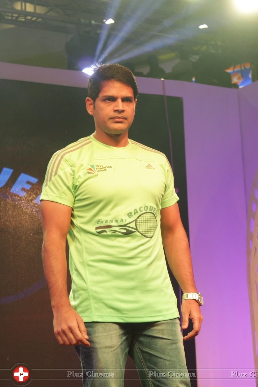 Shaam - Stars Badminton League Team Members And T Shirt Launch Photos | Picture 888627
