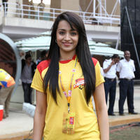 Trisha Krishnan - CCL 4 Mumbai Heroes Vs Chennai Rhinos Match Photos