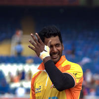 Vishal Krishna - CCL 4 Mumbai Heroes Vs Chennai Rhinos Match Photos