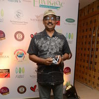 Parthiban and Bhagyaraj awarded by Spring Med Spa at ENVISAGE 2014 Photos