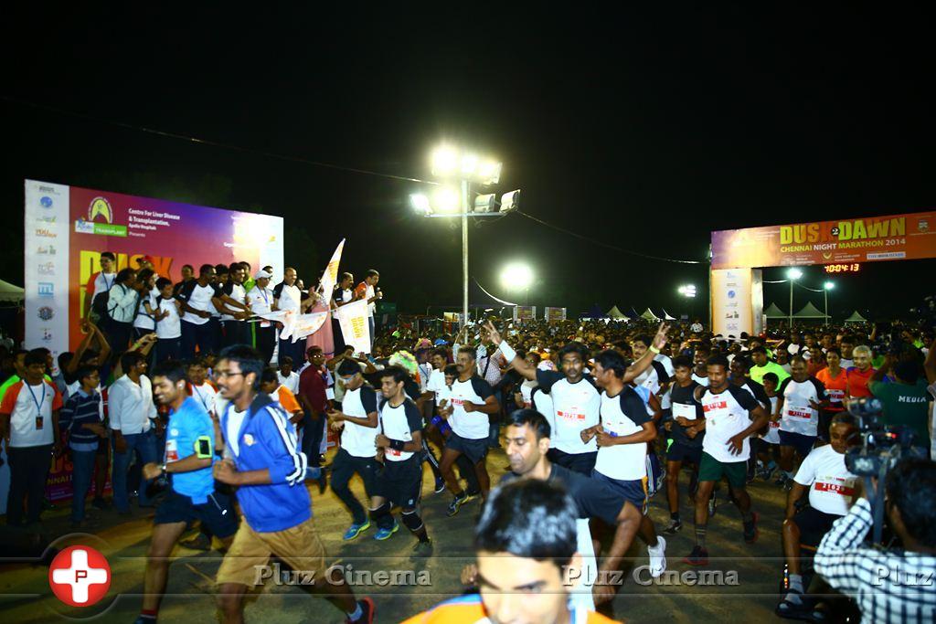 Suriya flags off Dusk 2 Dawn Chennai Night Marathon 2014 Photos | Picture 879164