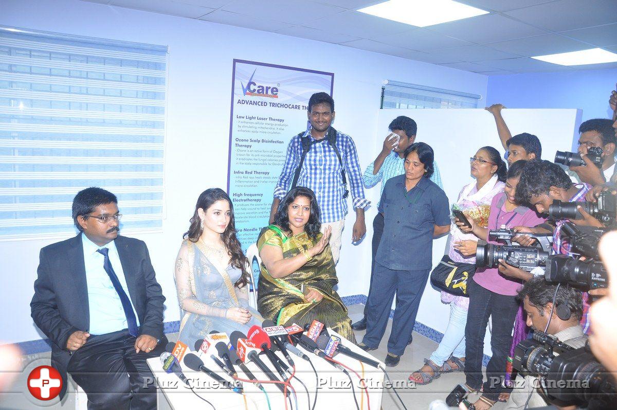 Actress Tamanna Launches 'Vcare Beauty Clinic' at Vijayawada Photos | Picture 838163
