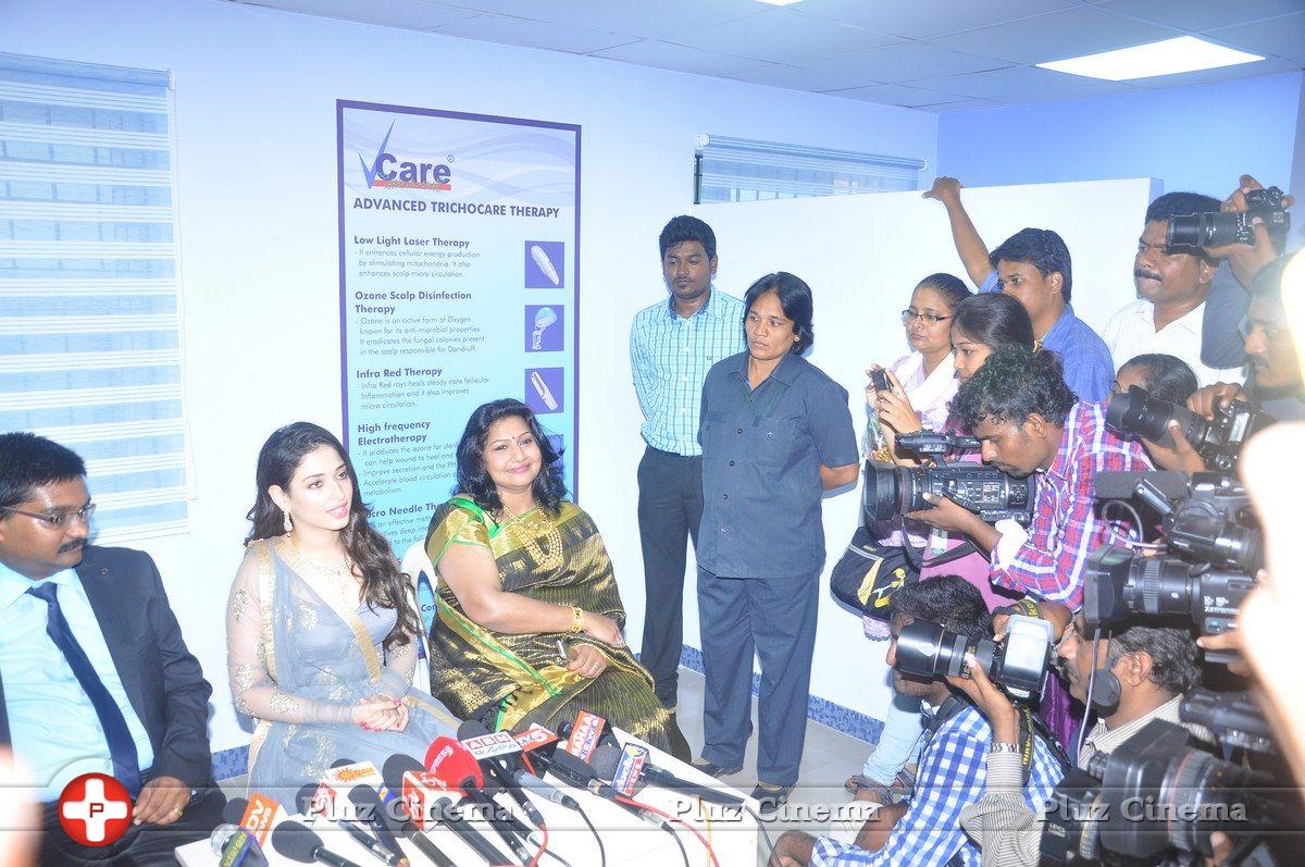 Actress Tamanna Launches 'Vcare Beauty Clinic' at Vijayawada Photos | Picture 838169