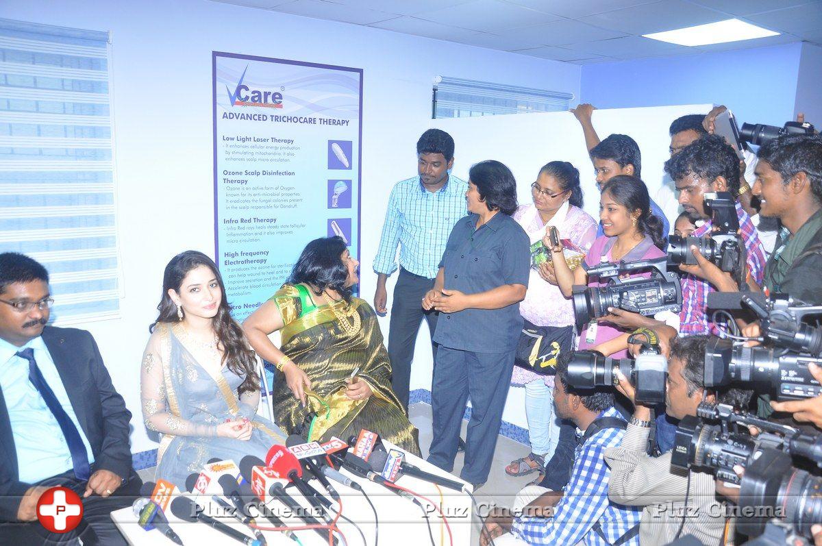 Actress Tamanna Launches 'Vcare Beauty Clinic' at Vijayawada Photos | Picture 838176