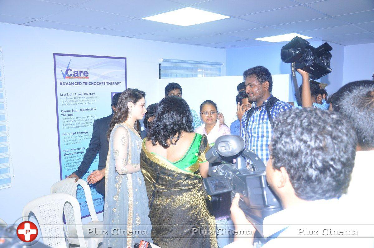 Actress Tamanna Launches 'Vcare Beauty Clinic' at Vijayawada Photos | Picture 838180