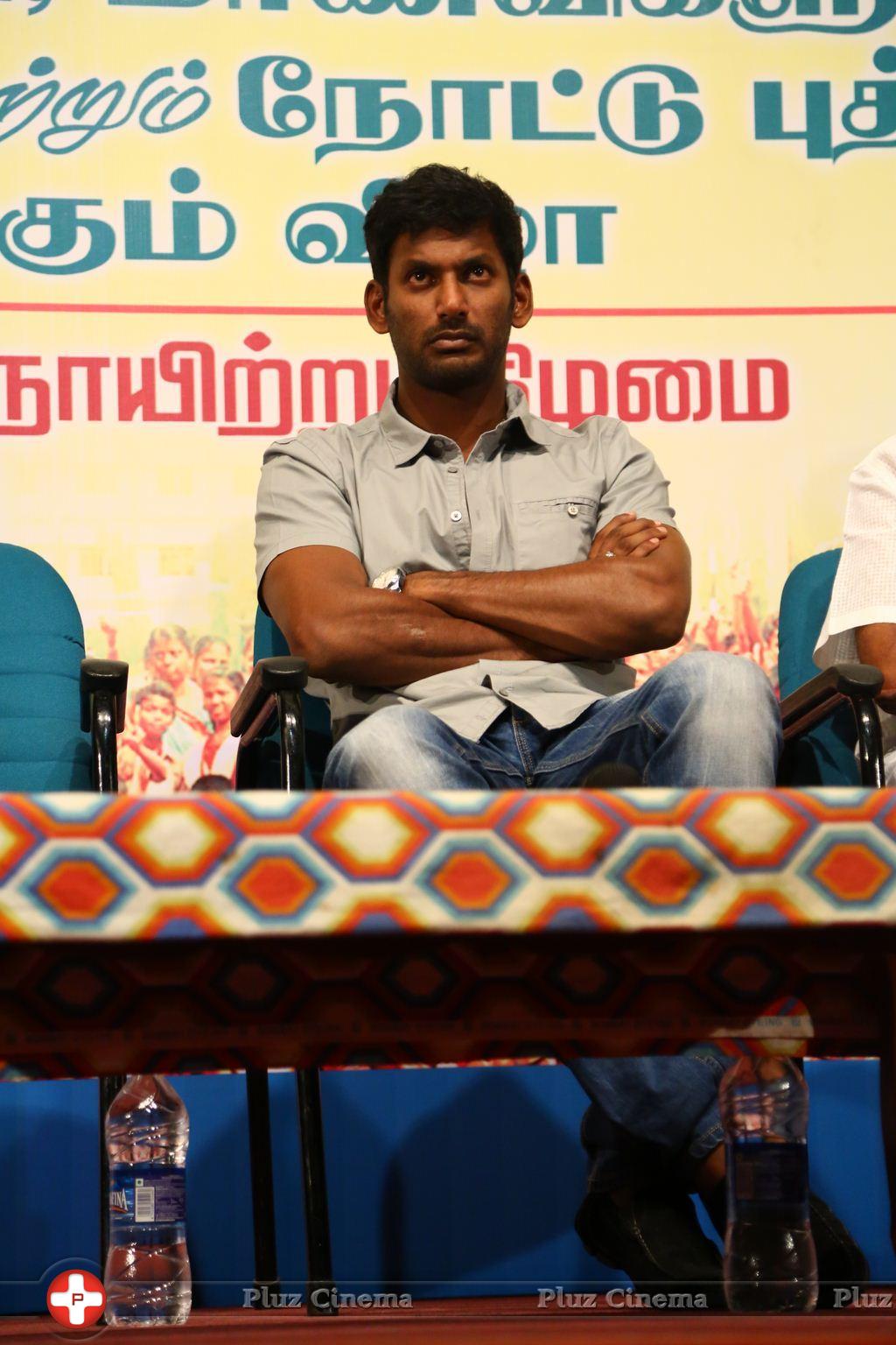 Vishal distributed 10 thousand note books to poor Students Photos | Picture 1061094