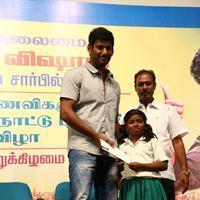 Vishal distributed 10 thousand note books to poor Students Photos | Picture 1061045