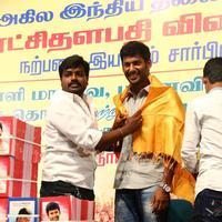 Vishal distributed 10 thousand note books to poor Students Photos | Picture 1061083
