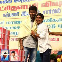 Vishal distributed 10 thousand note books to poor Students Photos | Picture 1061084