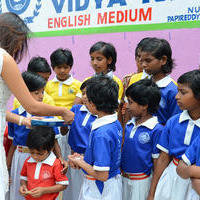 Manali Rathod celebrates her birthday with Orphanage Students Photos