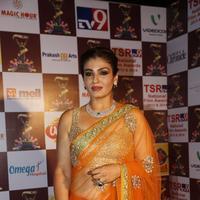 Raveena Tandon Hot in Saree at TSR TV9 National Film Awards Photos | Picture 1070131