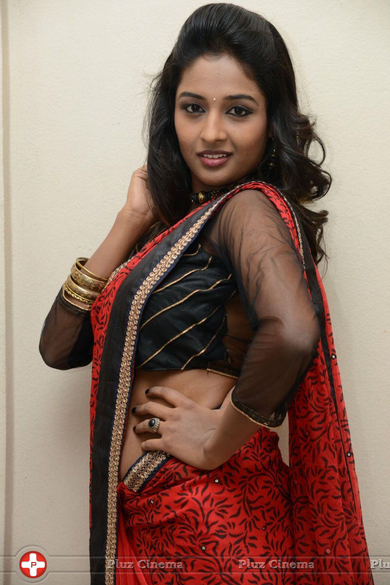Amitha Rao Hot Saree Photos at Chandamama Kathalu Logo Launch | Picture 633907