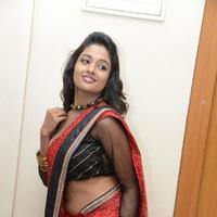 Amitha Rao Hot Saree Photos at Chandamama Kathalu Logo Launch | Picture 633863