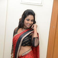 Amitha Rao Hot Saree Photos at Chandamama Kathalu Logo Launch | Picture 633864